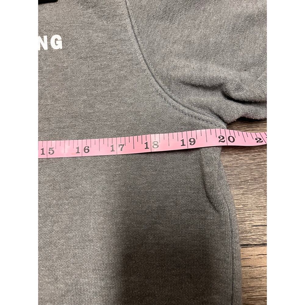 The North Face Hoodie Gray Red Box Logo Never Stop Exploring Men’s S Women’s M - Picture 7 of 9